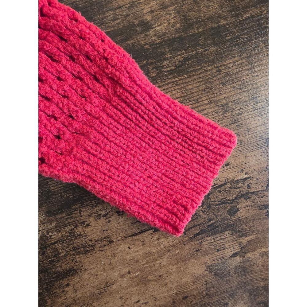 ✨ 2012 American Eagle Open-Knit Lightweight Sweater – Red (M) - Picture 5 of 6